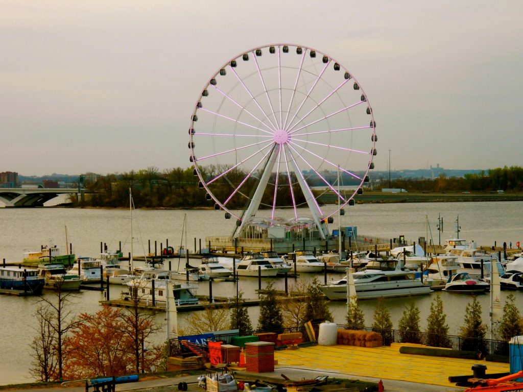 Capital Wheel at night, National Harbor MD