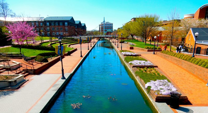 Carroll Creek Park in Spring, Frederick MD