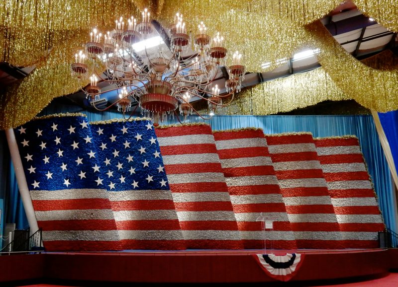 Flag float, America Celebration on Parade