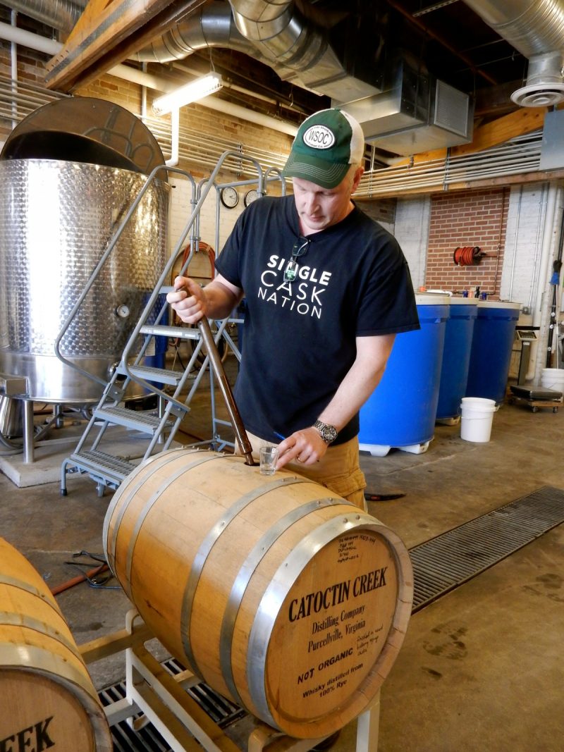 Making whiskey, Catoctin Creek Distillery, Purellville VA