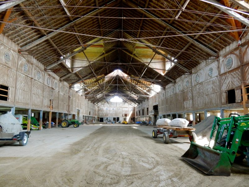 Barn under renovation, Shelburne Farms, VT