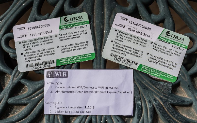 Cuba WiFi Cards