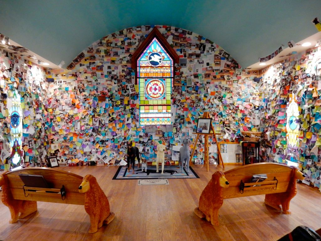Dog Chapel at Dog Mountain, St. Johnsbury VT is high on our list of things to do in New England.