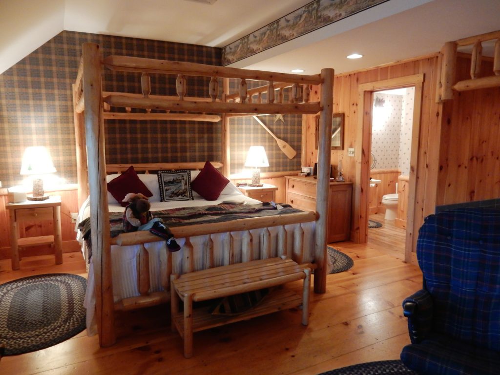Log Pine Room at Rabbit Hill Inn Lower Waterford VT
