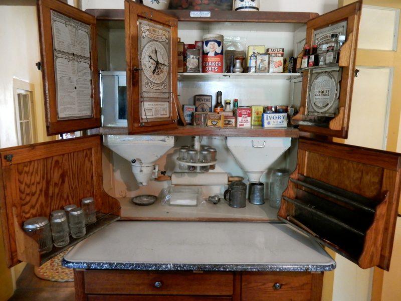 1921 Hoosier Cabinet, castle Tucker, Wiscasset ME