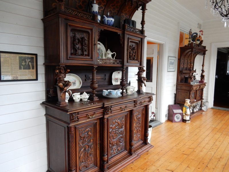 Carved Wood Sideboards, AV Nickels Inn, Searsport ME