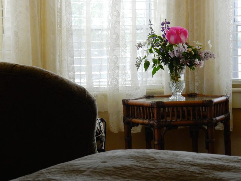 Flowers in room, Pentagoet Inn, Castine ME