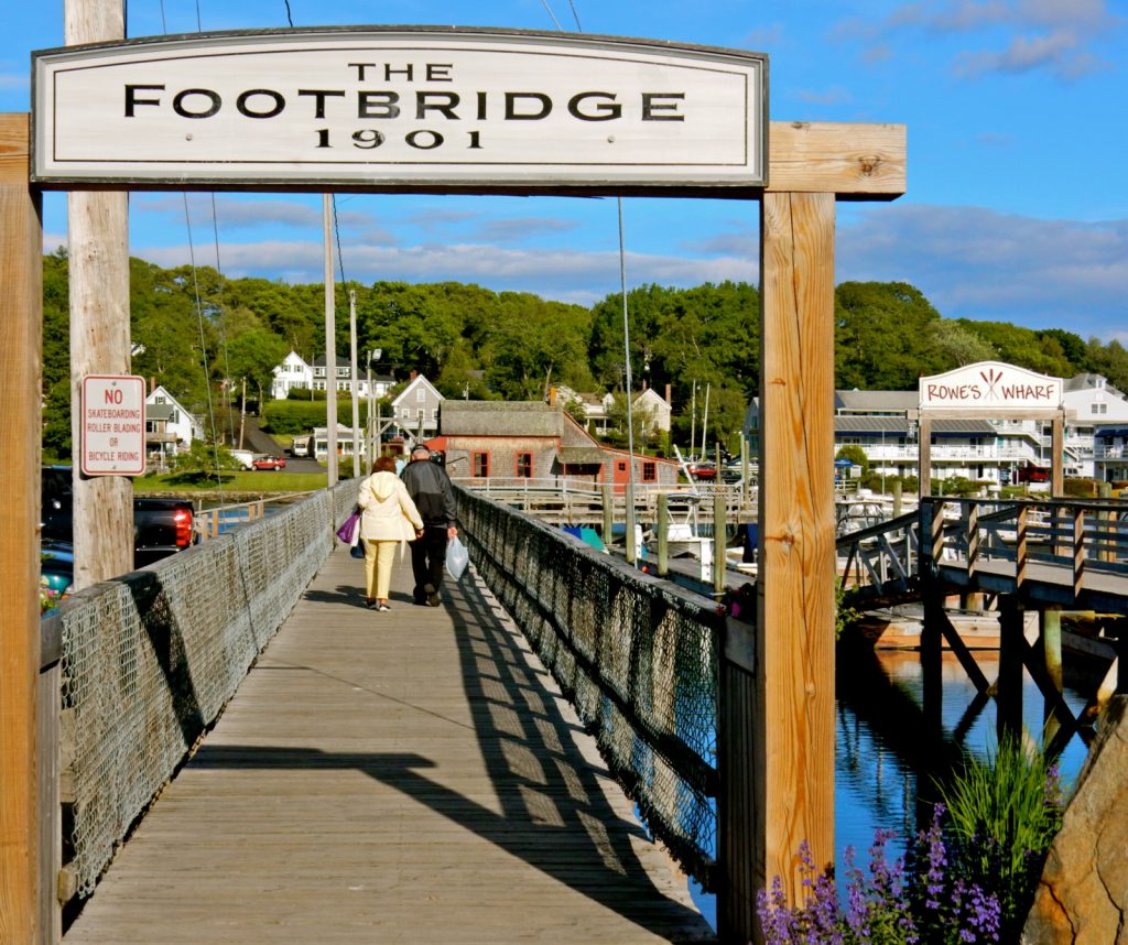 Footbridge in Boothbay Harbor, Maine