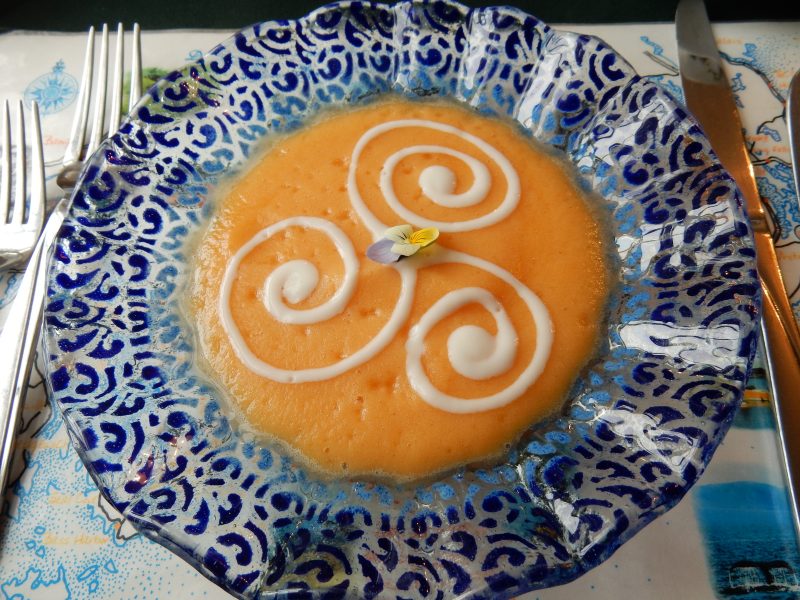 Ginger Mellon Soup, Acadia’s Oceanside Meadows Inn, ME