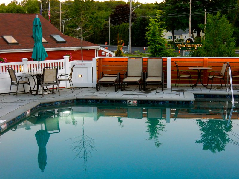 Meadowmere Resort, outdoor pool, Ogunquit ME