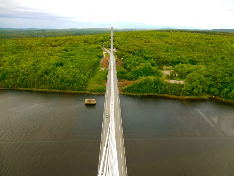 View from the Penobscot Narrows Bridge Observatory