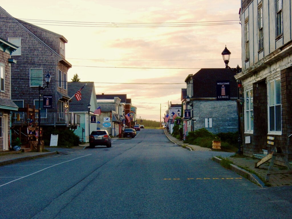 Downtown Lubec ME