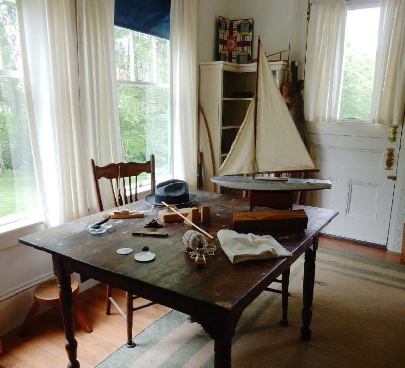 FDR's hat on table, Campobello Island, Canada