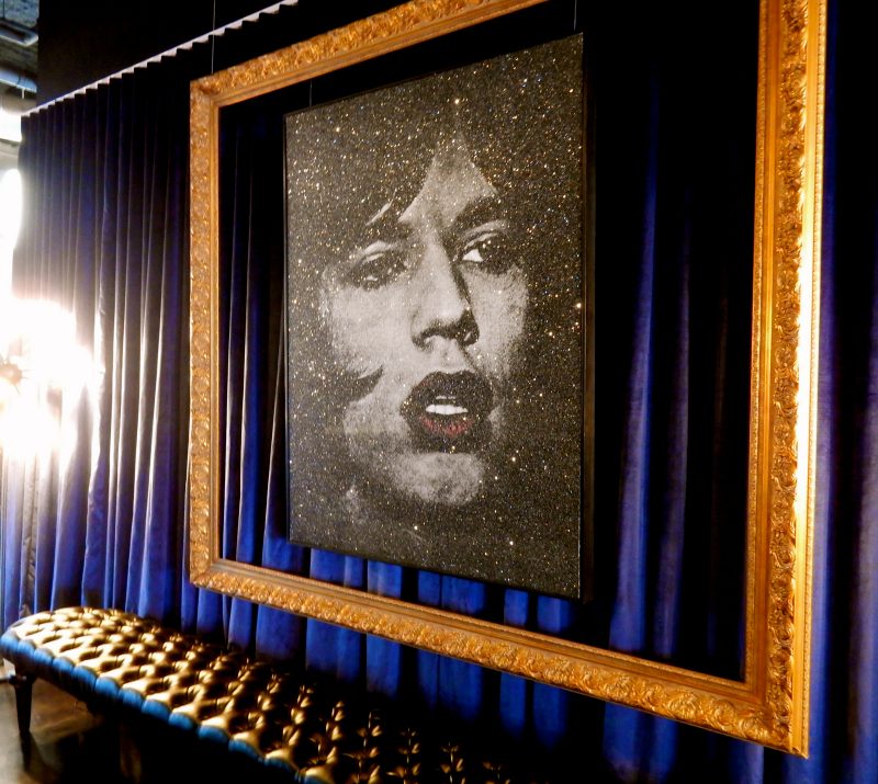 Mick Jagger with Red Lips, Russell Young, Time Hotel Nyack NY