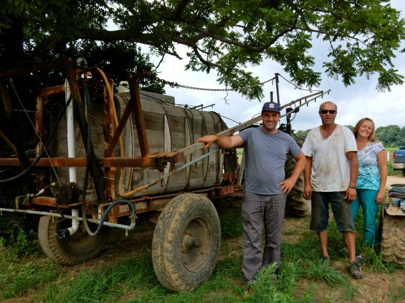 Eric, Katie and Sep - owners of Sep's Farm, East Marion NY