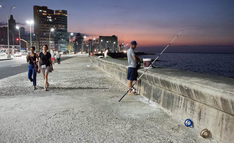 Fishing - Malecon - Havana, Cuba