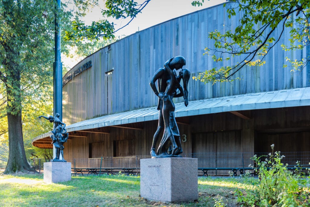 Romeo and Juliet Statue at Delacorte Theater in Central Park