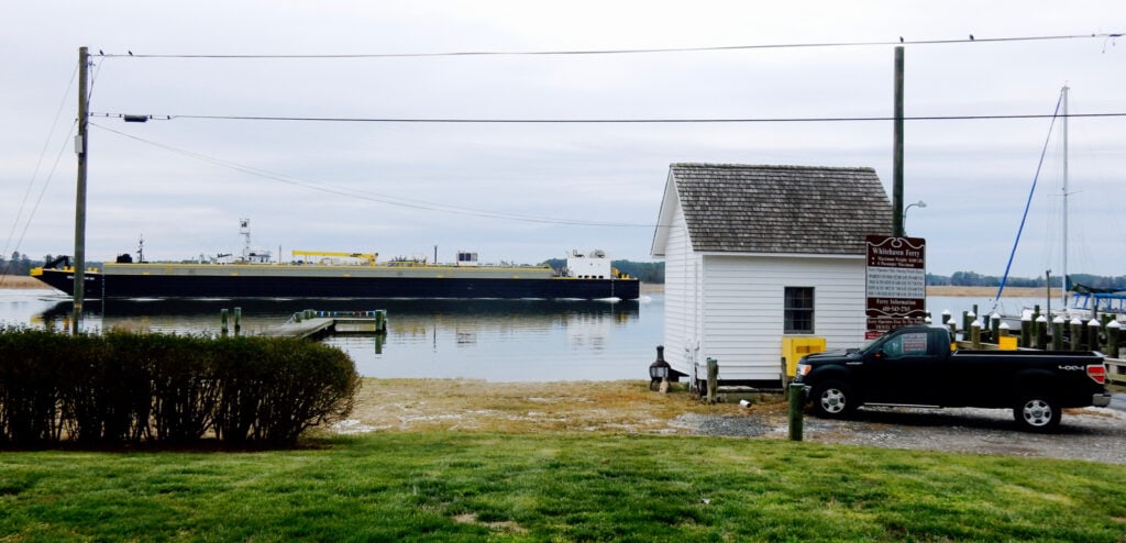 Cargo Ship on Wicomico River Whitehaven MD