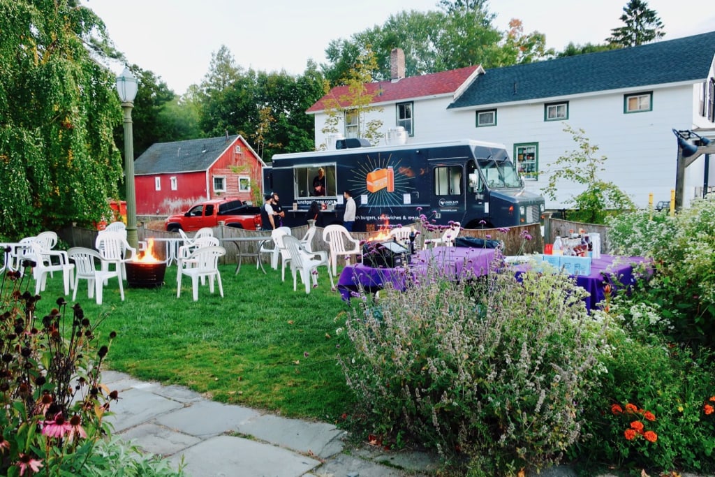 Food Truck garden downtown Lenox MA