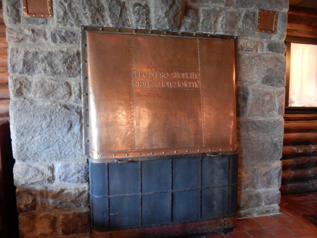 Copper Cover Fireplace - Stickley Museum at Craftsman Farm