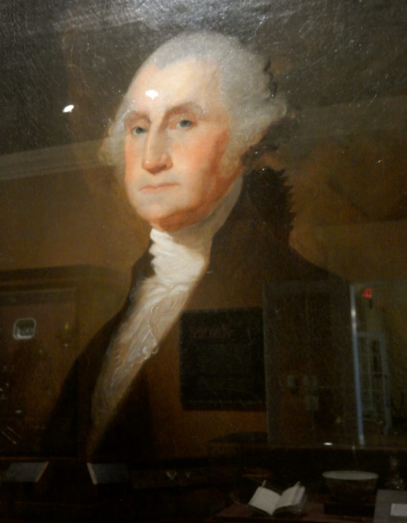 Gilbert Stuarts painting at George Washington Headquarters National Historic Park