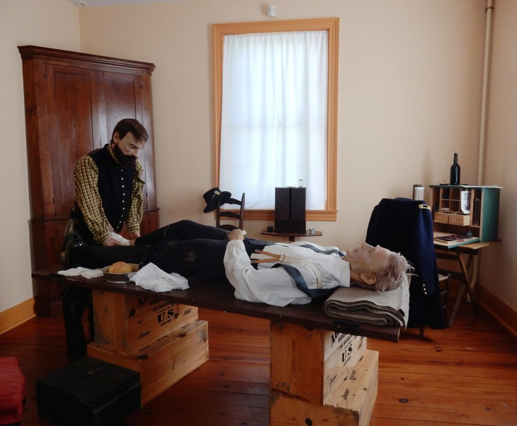 Exhibit of Joe Hooker Treatment at Pry House - Antietam