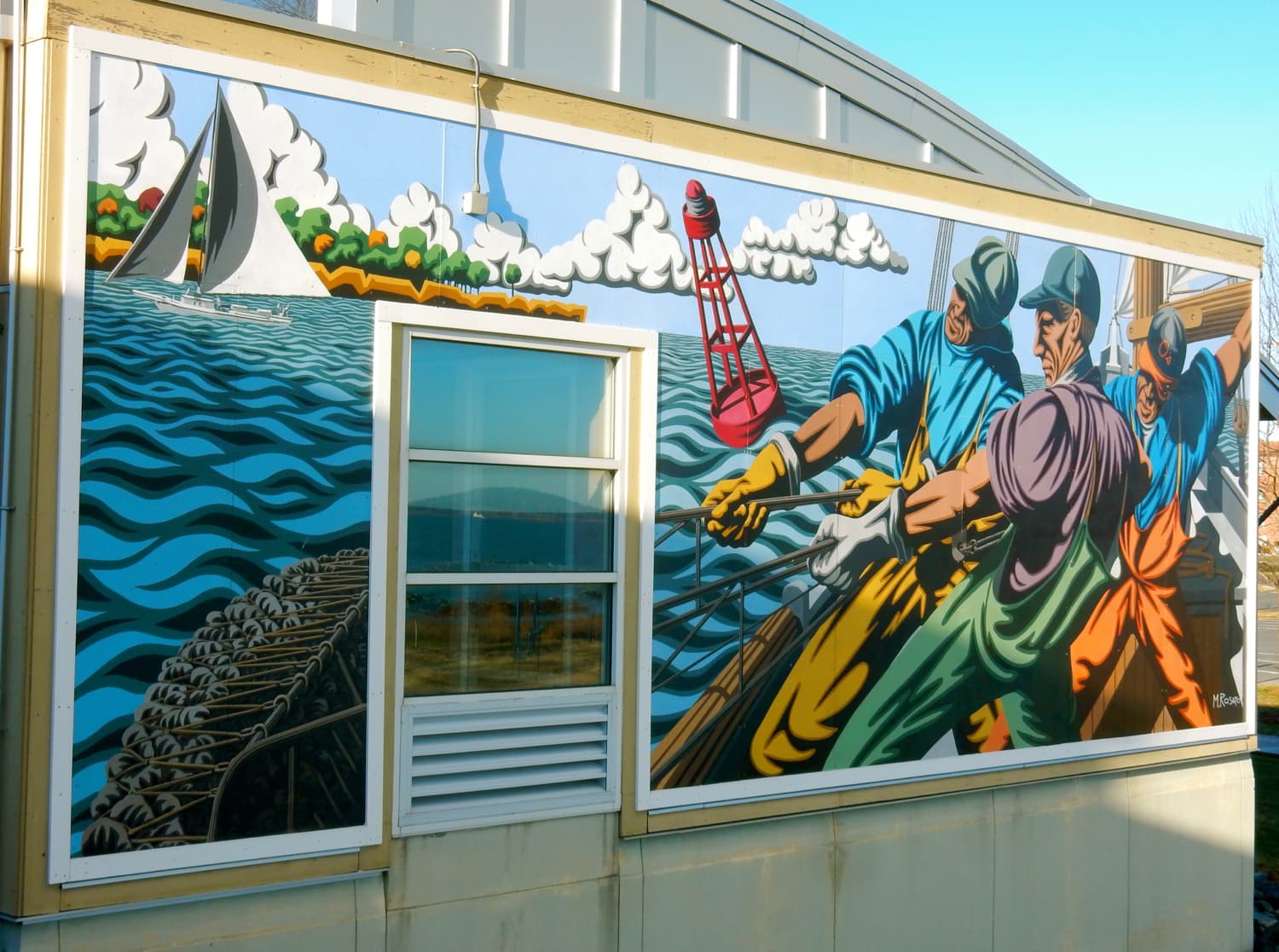 “Ode to Watermen” by muralist Michael Rosato Cambridge MD