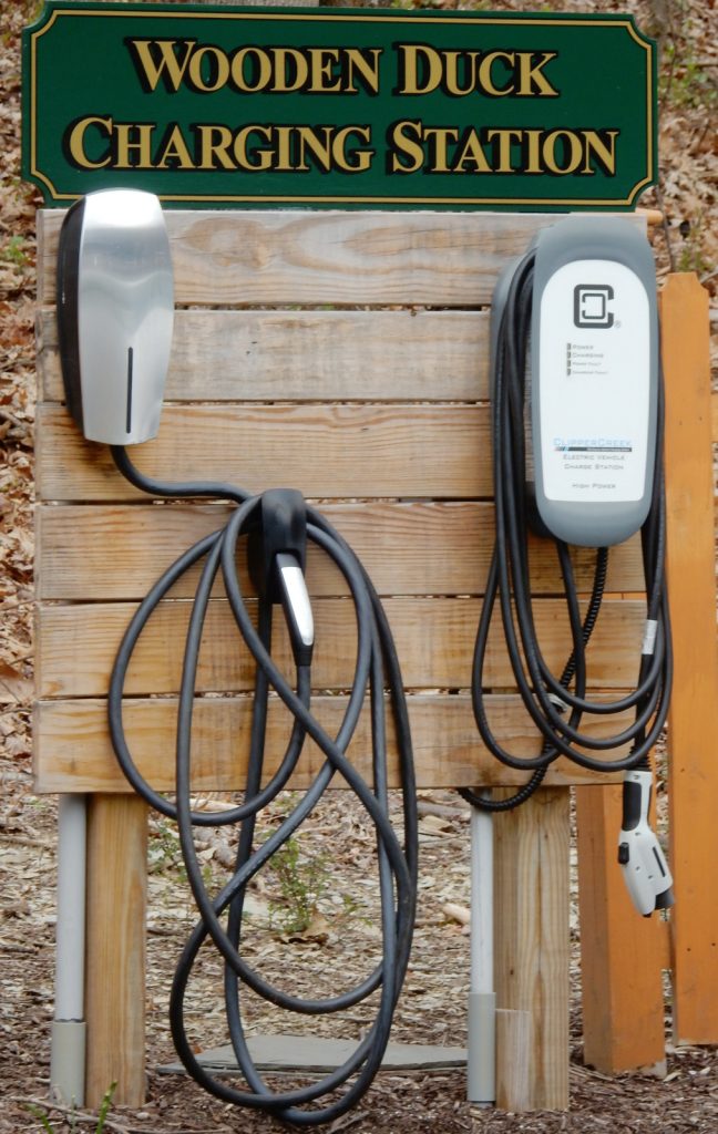 Wooden Duck BnB Electric Car Charging Station NJ