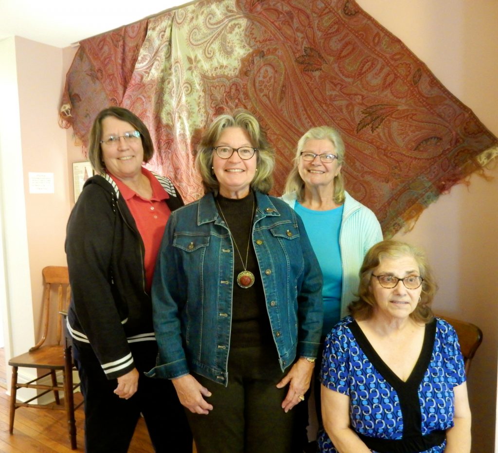 Nancy Madacsi, Joyce Simmons, Renee Ferguson and Maryanne Francisco of the Sparta Historical Society