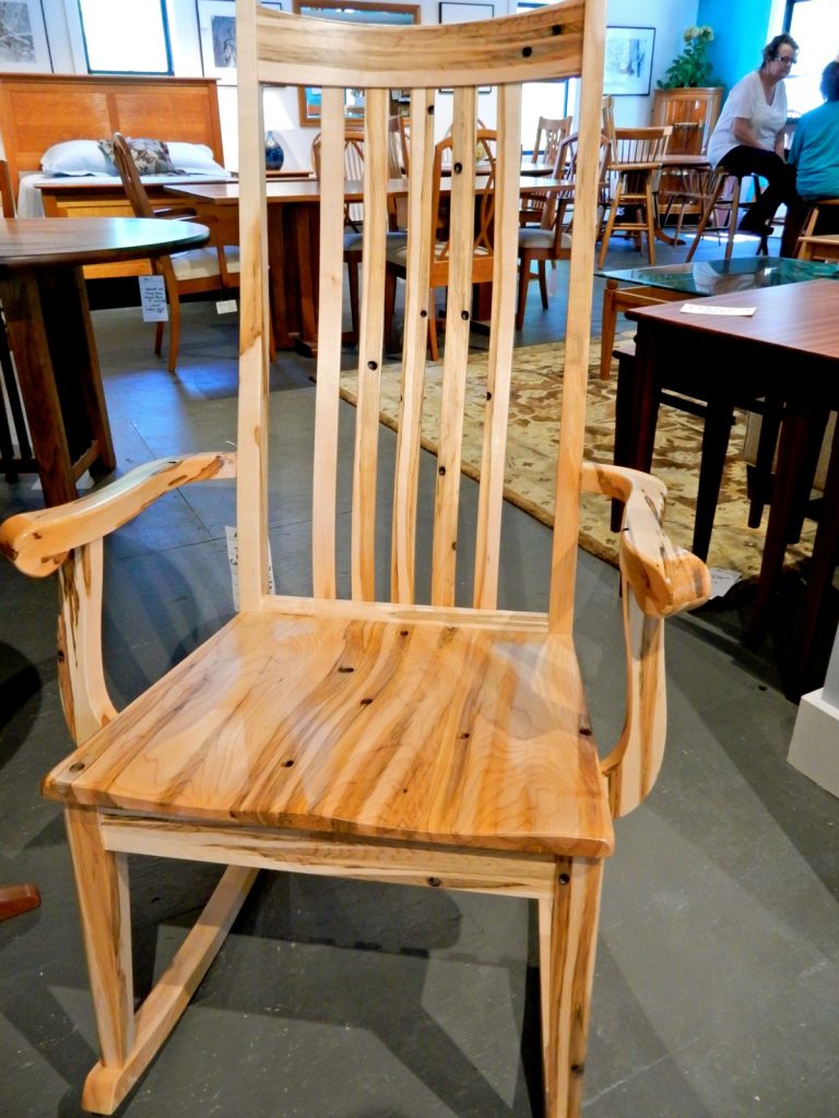 Tapped Maple Rocker, ClearLake Furniture, Ludlow VT