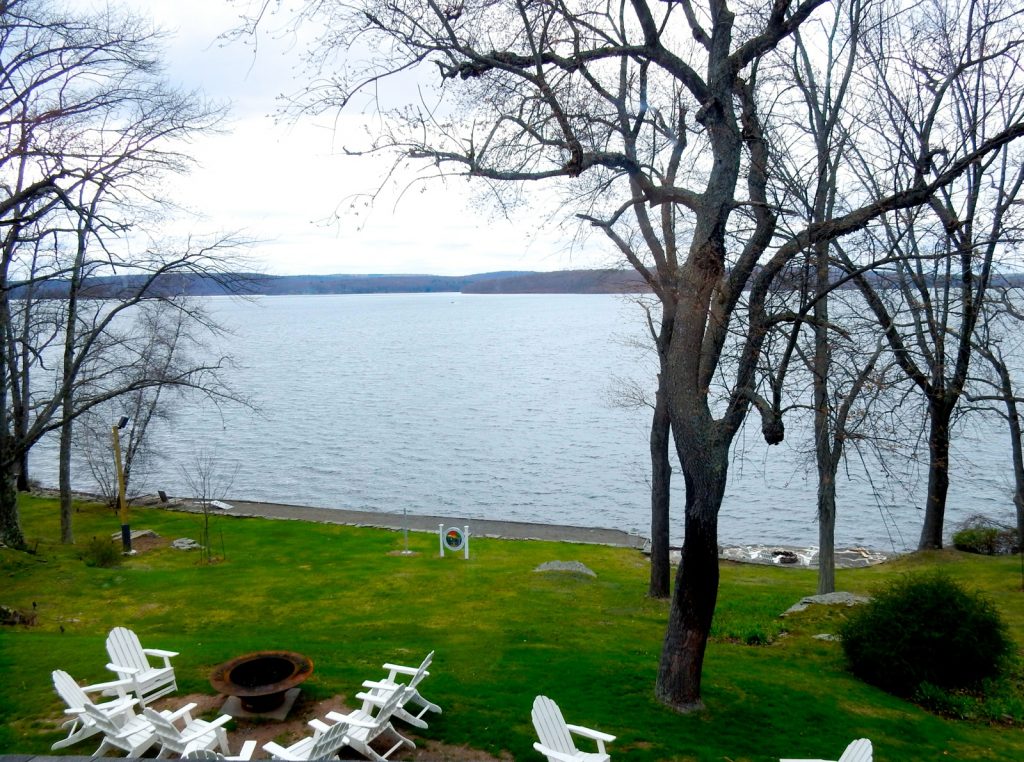 View of Lake Wallenpaupak from room, Silver Birches Resort, Hawley PA