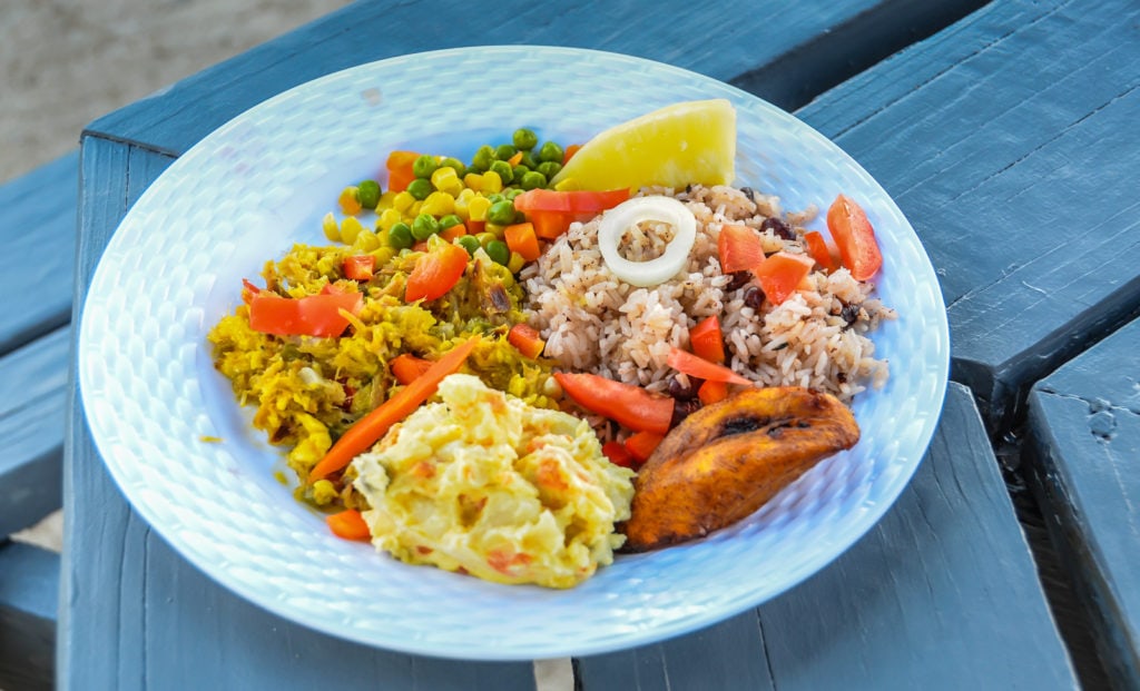 Grand Cayman Local Food - Vivines Kitchen Plate