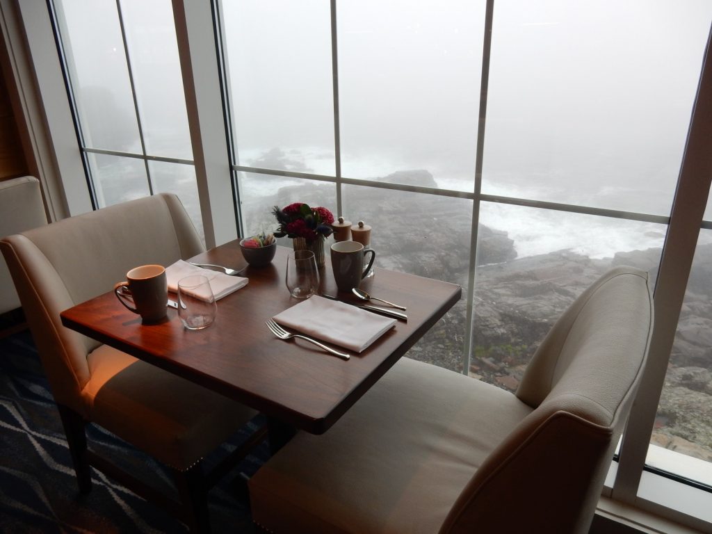 Breakfast overlooking Atlantic Ocean Cliff House ME