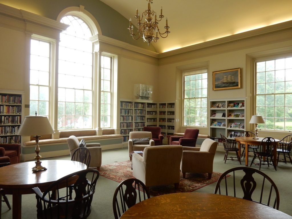 Camden ME Library interior