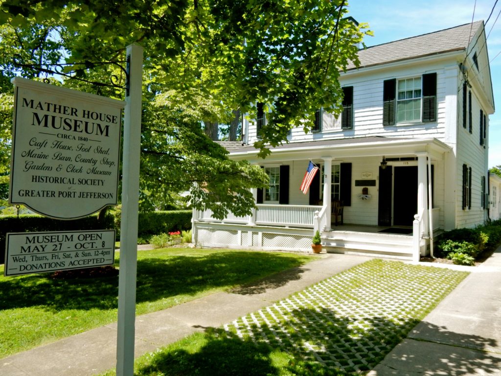 Mather House Museum exterior, Port Jefferson NY