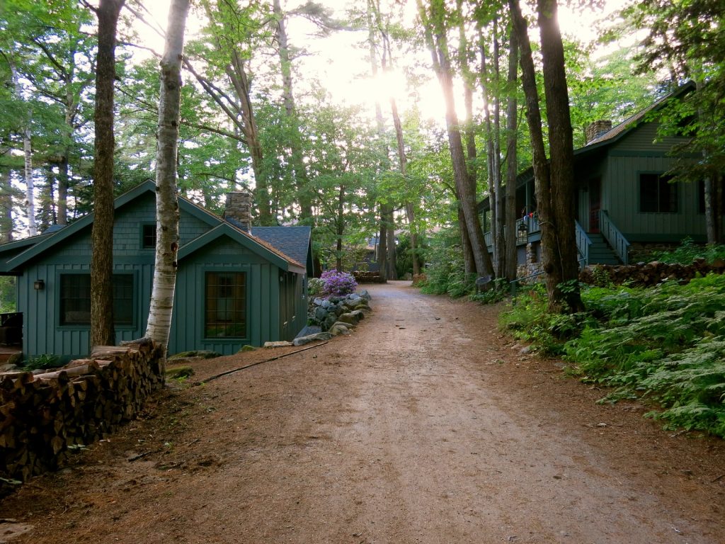 Dirt Road Migis Lodge ME