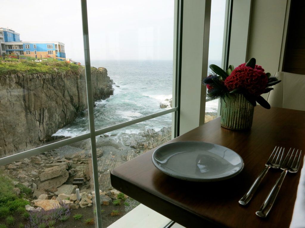 Overlooking ocean cliffs at Cliff House ME