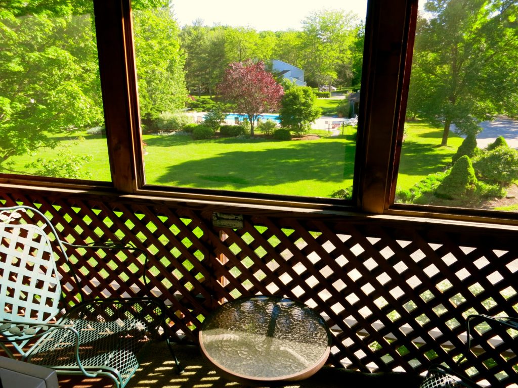 View from Balcony, Interlaken Inn, Lakeville CT