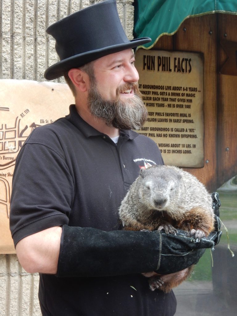 Groundhog Handler in Punxsutawney PA