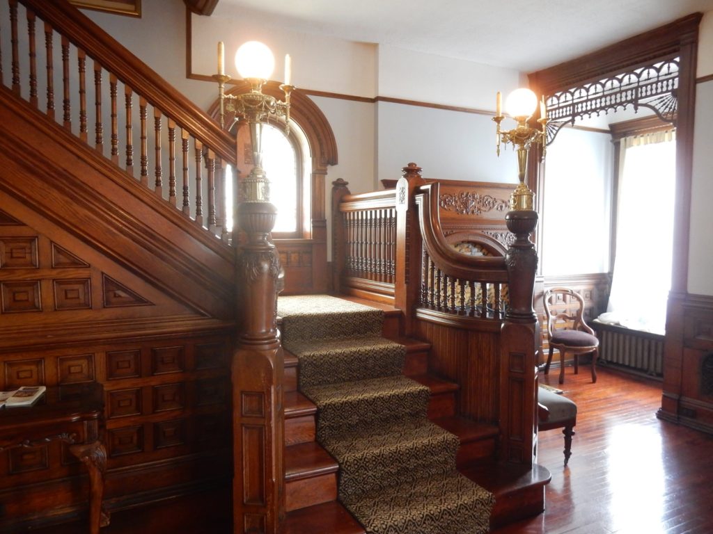 Gage Mansion Carved Wood Staircase Huntingdon PA