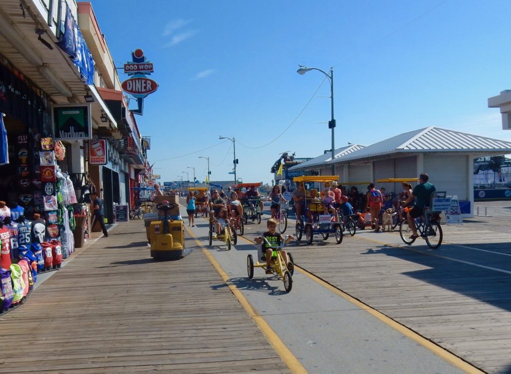 Morning Wildwoods Boardwalk NJ