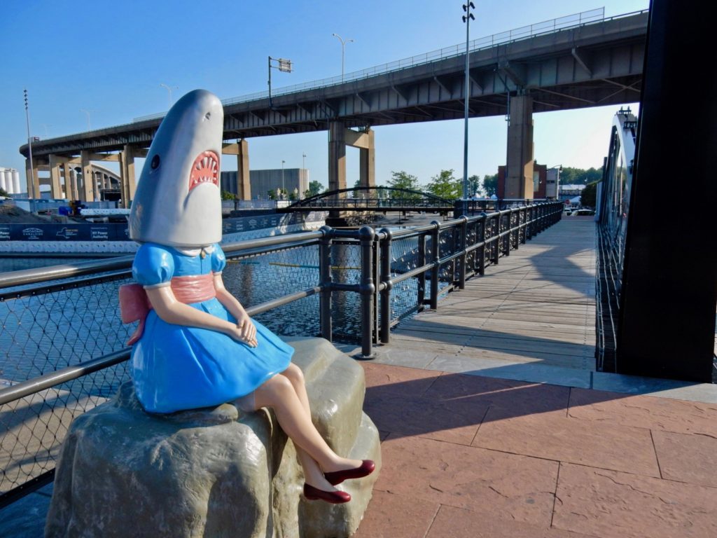 Shark Girl at Canal Side Buffalo NY