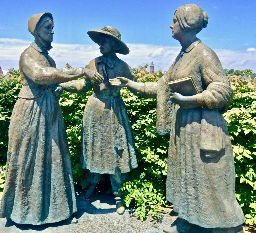 Stanton Meets Anthony Statue Seneca Falls NY