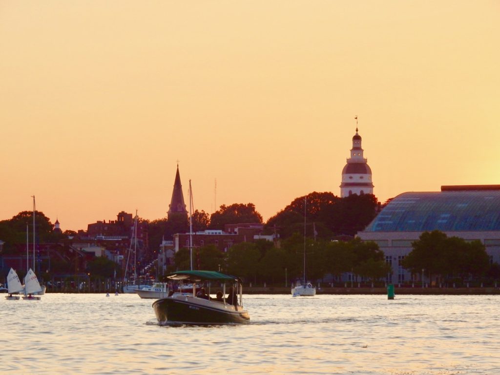 Sunset Cruise, Annapolis Electric Boat Rentals