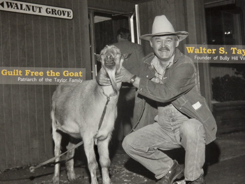 Walter Taylor and Goat Bully Hill Vineyards Keuka Lake NY