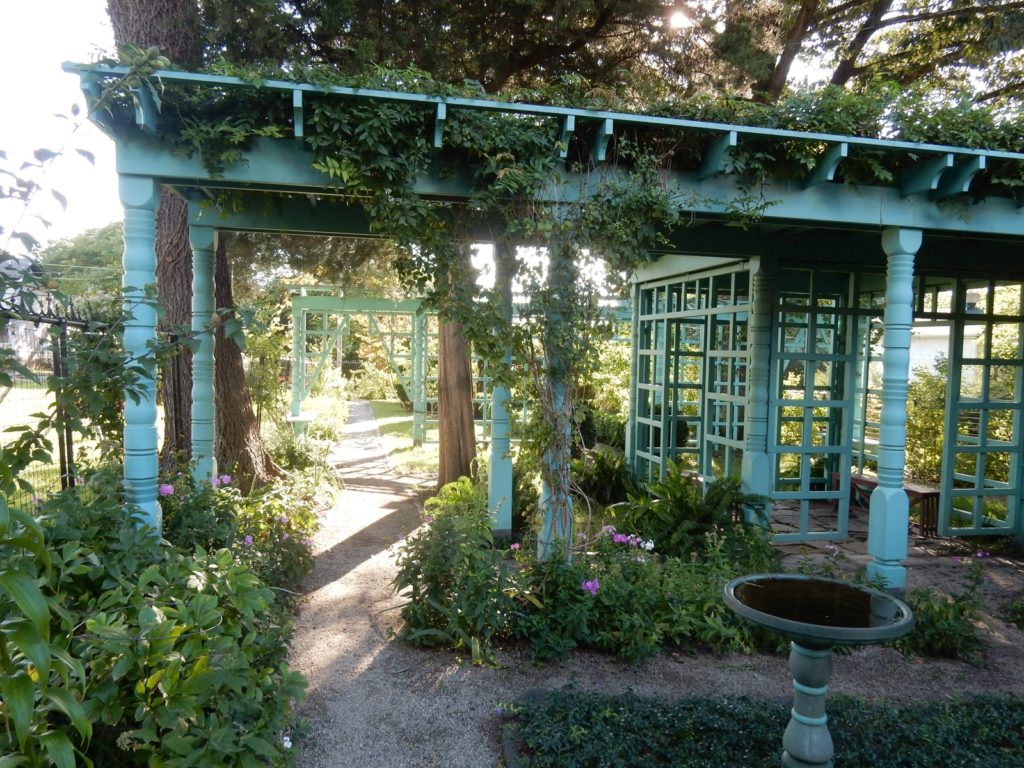 Garden pergola at Anne Spencer House in Lynchburg VA