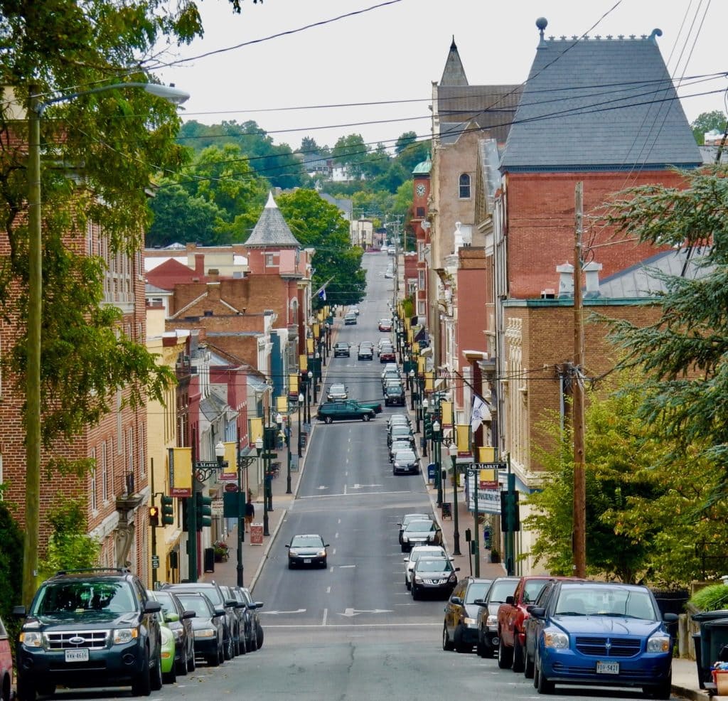 Historic architecture on Beverly St. Staunton VA