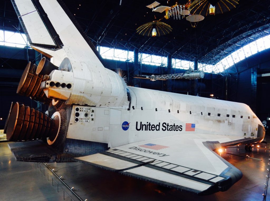 Shuttle Discovery Enola Gay, Steven F. Udvar-Hazy National Air and Space Museum, Chantilly VA