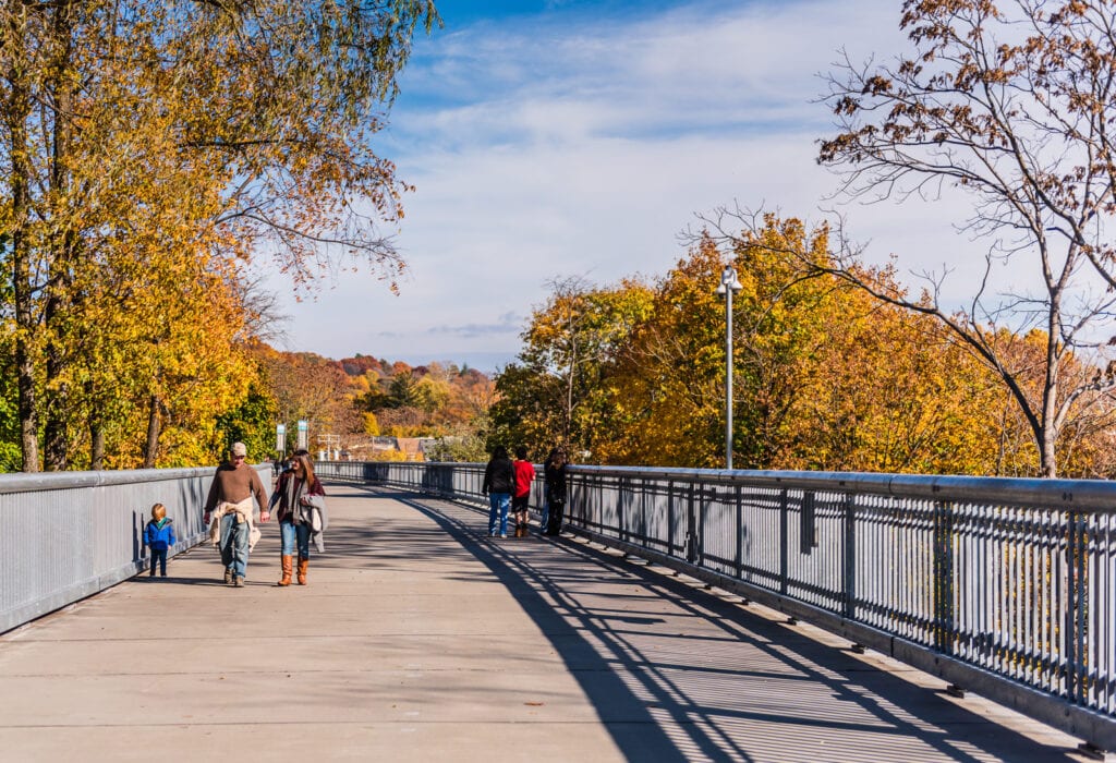 Fall foliage colors Walkway Over The Hudson River