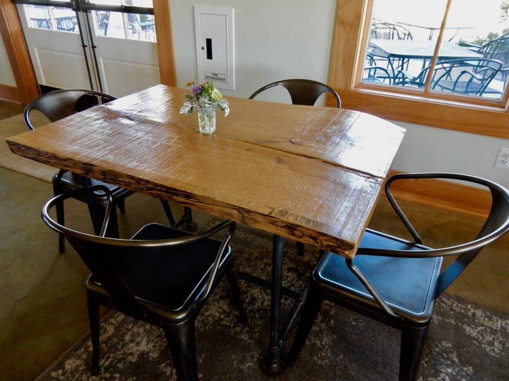 250 year old oak tables, Old Wesminster Winery MD